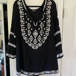 Lulu’s Black Boho Dress